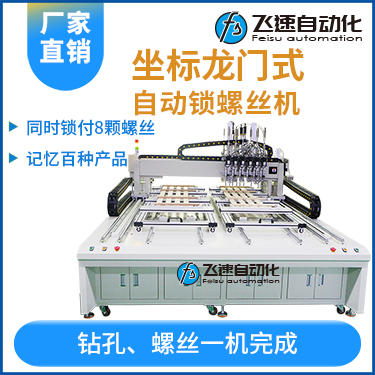 飛速FSZ系列-伺服電機坐標式自動鎖螺絲機，龍門坐標式